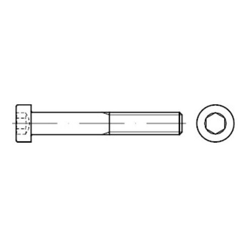 DIN 7984 Zylinderschraube mit Innensechskant, niedriger Kopf, 8.8 M4x25 KP