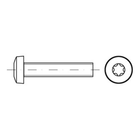 DIN 7985/ISO 14583 Linsenschraube VG M2x8 Edelstahl A2 blank T6