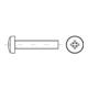 DIN 7985/ISO 7045 Linsenschraube VG M4x10 Edelstahl A2 blank PZ