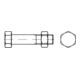 DIN 7990 Vis hexagonale avec écrou, pour constructions en acier, 5.6 tZn ÜZ M20x50 HP-1