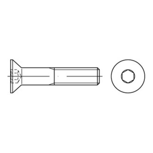 DIN 7991/ISO 10642 Senkschraube 10.9 Stahl M 12 x 20 galvanisch verzinkt A2F getempert Innensechskant