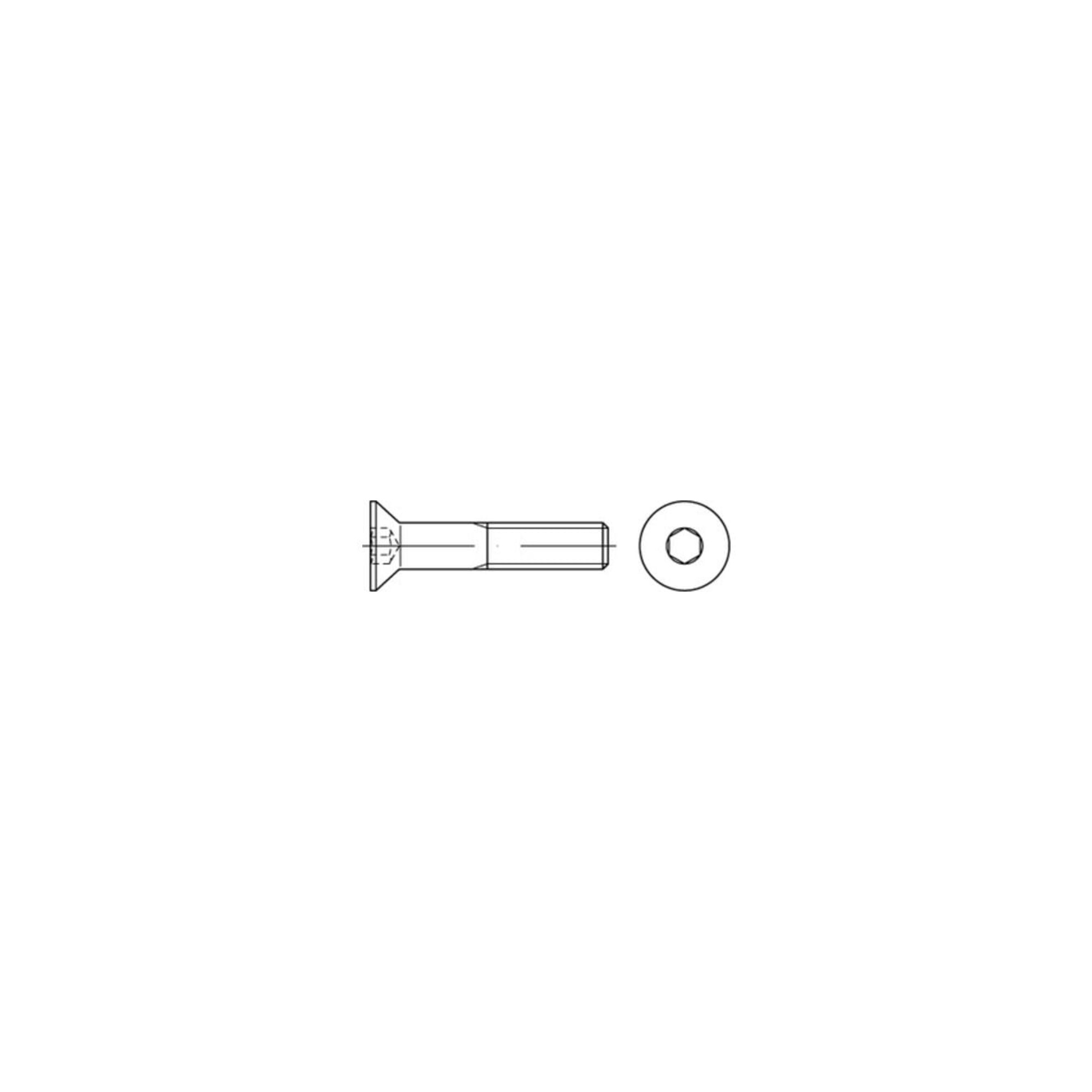 DIN 7991/ISO 10642 Senkschraube A 2 Edelstahl M 10 x 45 A 2 S Innensechskant ; Industrial Quality Supplies