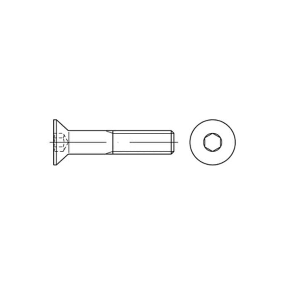DIN 7991/ISO 10642 Senkschraube A 2 Edelstahl M 10 x 45 A 2 S Innensechskant