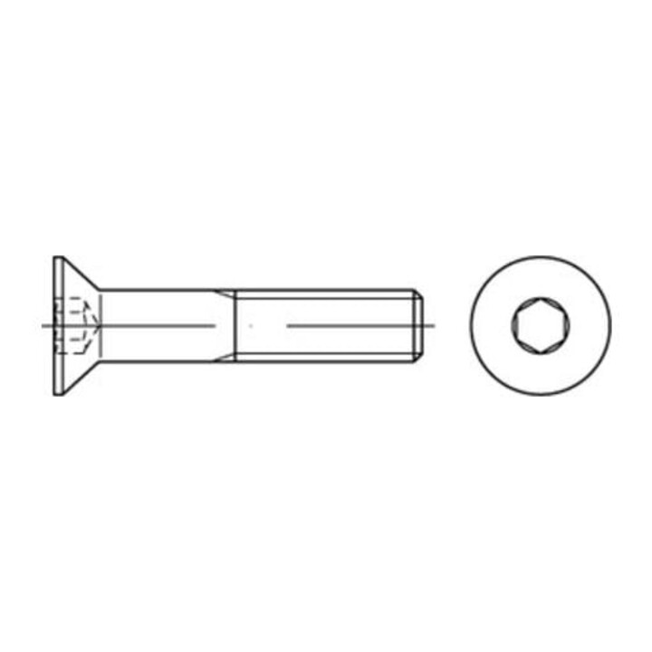 DIN 7991/ISO 10642 Senkschraube A 2 Edelstahl M 12 x 60 A 2 S Innensechskant