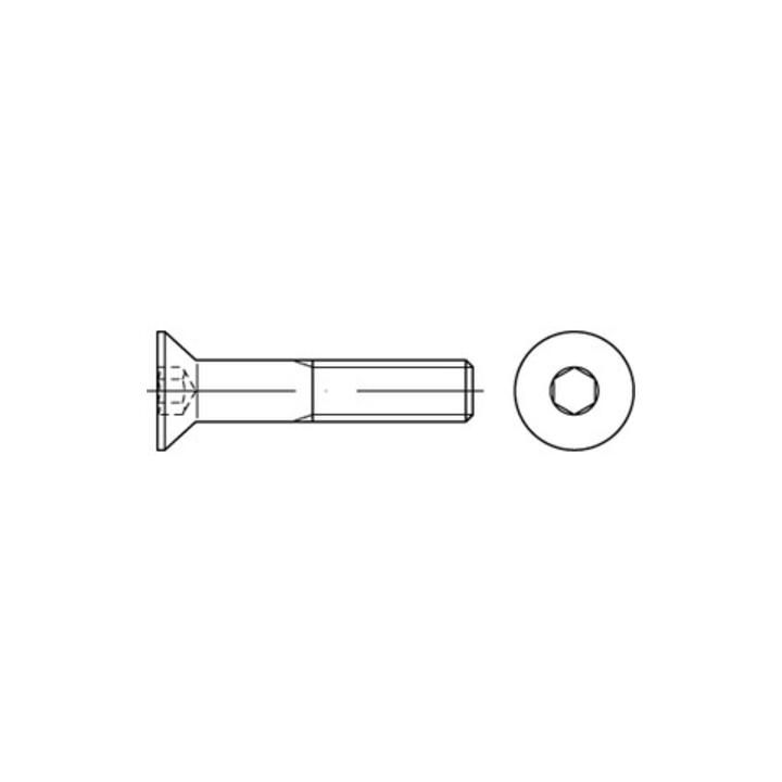 DIN 7991 Senkschrauben mit Innensechskant A 2 M 5 x 70 A 2 S