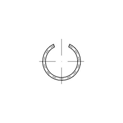 DIN 7993 Circlip rond en fil, FST B 10 HP