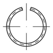 DIN 7993 Runddraht-Sprengringe für Wellen Form A-3