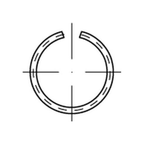 DIN 7993 Runddraht-Sprengringe für Wellen Form A