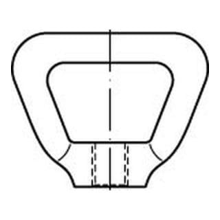 DIN 80704 Korbmutter, Edelstahl, blank