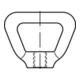 DIN 80704 Korbmutter, Edelstahl, blank-1