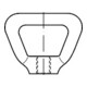 DIN 80704 Korbmutter, MS M22 HP-1