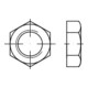DIN 80705 Écrou plat, petite largeur clé, série 2, filetage fin, 14H galZn jaune fin M18x1,5 HP-1
