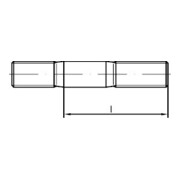 DIN 835 Stiftschraube, Einschraubende 2d, 5.8 M6x20 HP