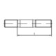 DIN 835 Stiftschraube M10x70 Stahl 5.8 blank
