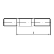 DIN 835 Stiftschraube M6x100 Stahl 5.8 blank-3
