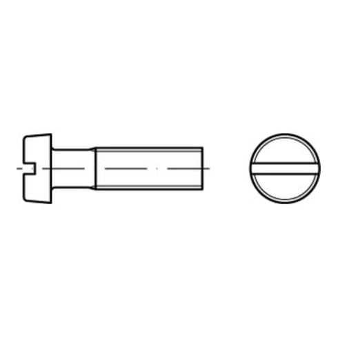 DIN 84/ISO 1207 Simpson Zylinderkopfschraube M2,5x30 Stahl 4.8 galvanisch verzinkt Schlitz