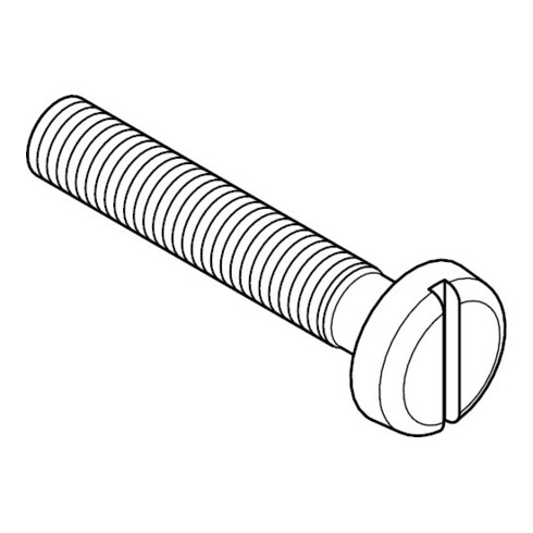 DIN 85 Flachkopfschraube mit Schlitz, Edelstahl A2 M5x20 HP