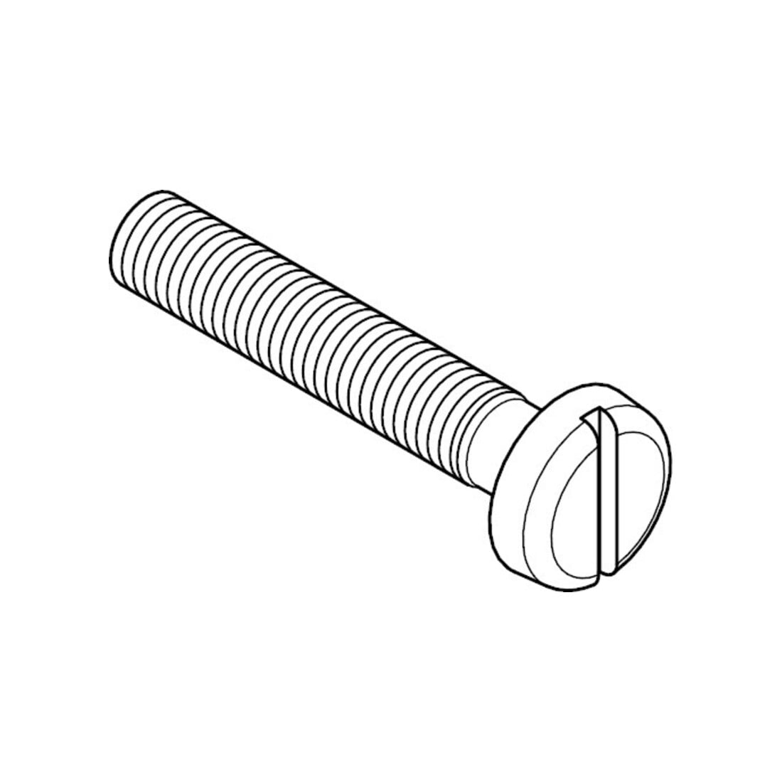 DIN 85 Flachkopfschraube mit Schlitz, Edelstahl A4 M6x10 HP