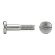 DIN 85/ISO 1580 Flachkopfschraube mit Schlitz, Messing, blank-1