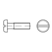DIN 85 Vis à tête plate fendue, acier inox A4 M6x10 HP-1