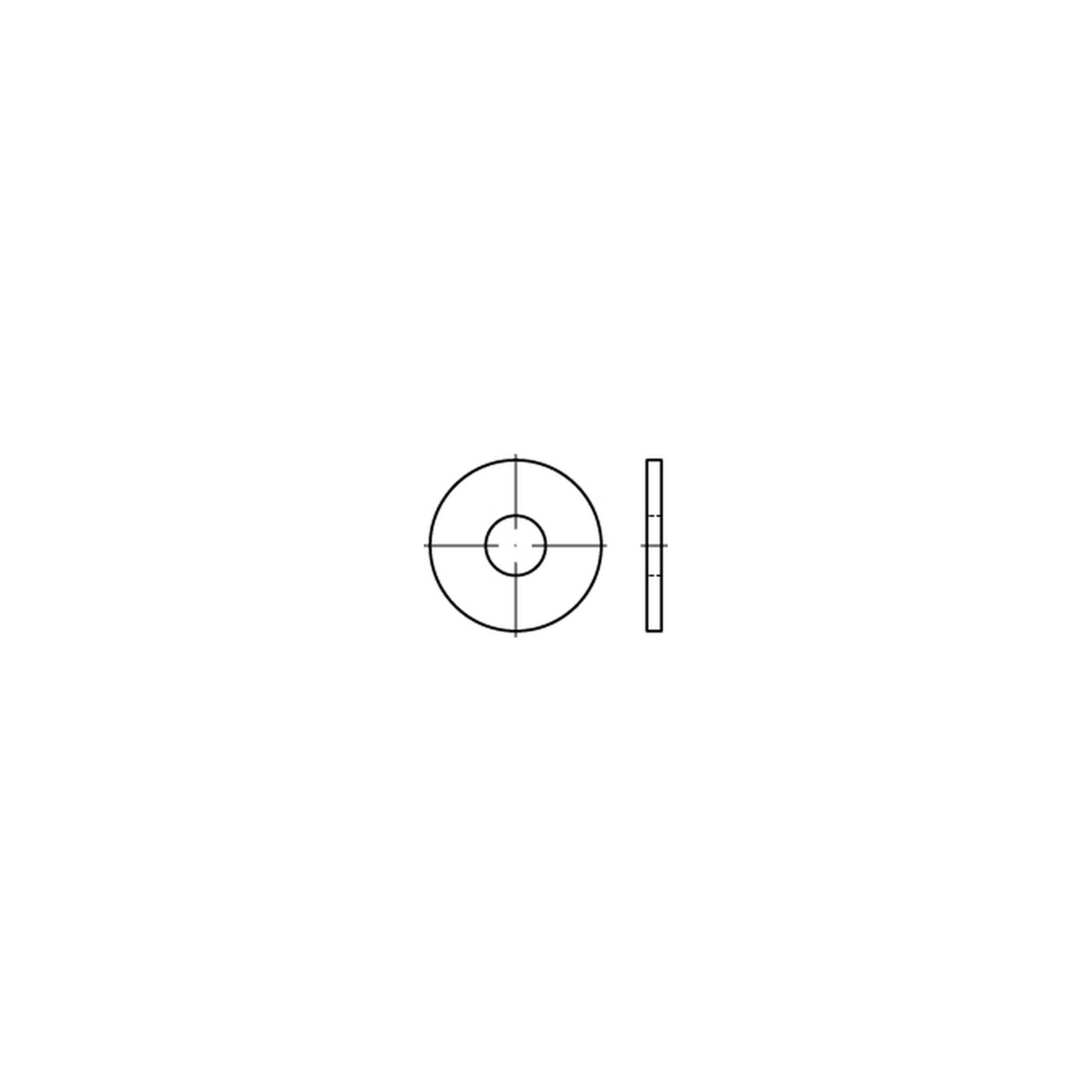 DIN 9021/ISO 7093 Unterlegscheibe Messing blank 3,2x9x0,8 mm ; Industrial Quality Supplies