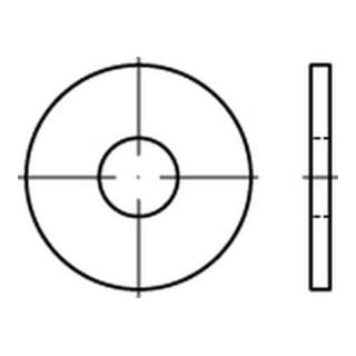 ISO 7093-2 Unterlegscheibe Messing