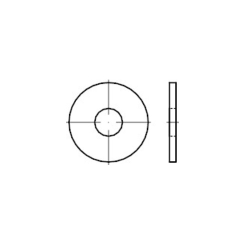 DIN 9021 Rondelle, acier inoxydable A2 15 I P