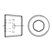 DIN 906 Verschlussschraube mit Innensechskant, kegeliges FEIN-Gewinde, MS R 1 HP