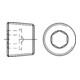 DIN 906 Verschlussschraube mit Innensechskant, kegeliges FEIN-Gewinde, ST galZn M8x1 HP-1