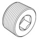 DIN 906 Vis de fermeture avec hexagone intérieur, filetage conique FIN, ST M33x2 HP-3