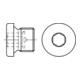 DIN 908 Verschlussschraube mit Bund Innensechskant Rohrgewinde, Edelstahl, blank, imperial-1