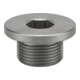 DIN 908 Verschlussschraube VG 3/8" Stahl 5.8 blank Innensechskant mit Bund