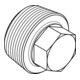 DIN 909 Boulon de fermeture avec hexagone extérieur, filetage conique FEIN, ST M18x1,5 HP-3