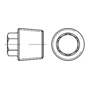 DIN 909 Verschlussschraube mit Außensechskant, kegeliges FEIN-Gewinde, ST R 1/8 HP