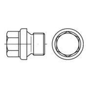 DIN 910 Verschlussschraube mit Bund Außensechskant schwer Feingewinde, Edelstahl A4-70, blank-3