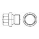 DIN 910 Verschlussschraube VG 1 1/4" Messing blank ASK mit Bund