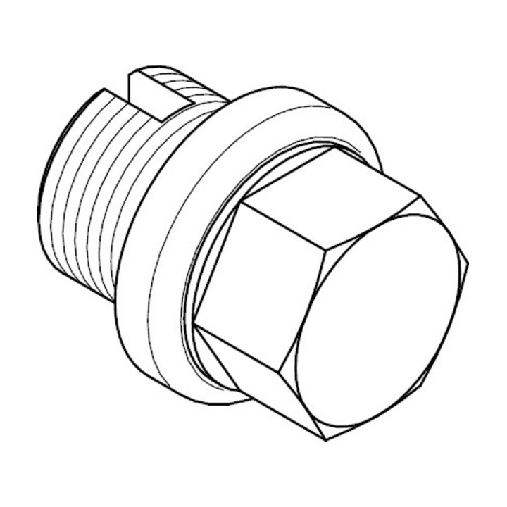DIN 910 Vis de fermeture avec collerette, hexagone extérieur, lourd, filet FEIN cylindrique, 1.4571 EG 1 A avec ventilation HP