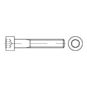 DIN 912/ISO 12474 Zylinderkopf-Schaftschraube Feingewinde Stahl 8.8 blank Innensechskant