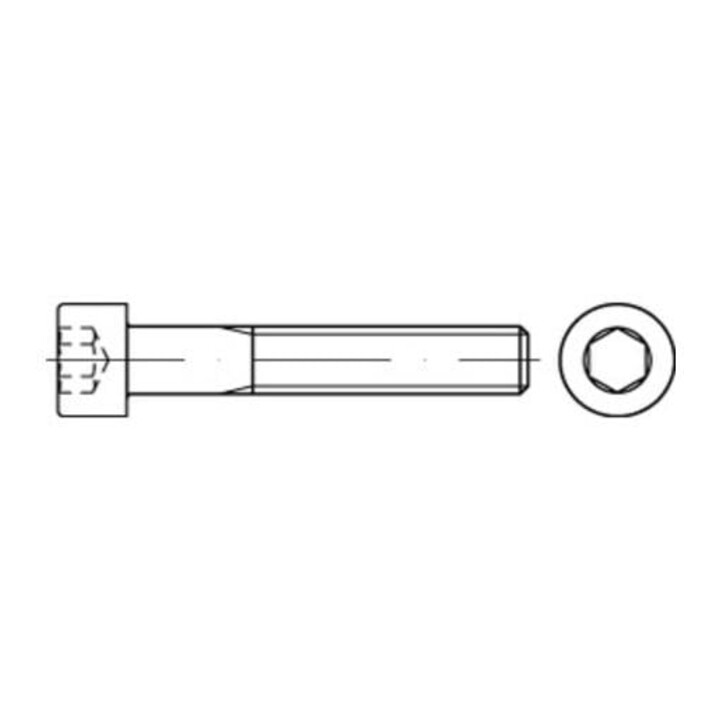 DIN 912 Vis à tête cylindrique à embase inox A4 80 brut ISK