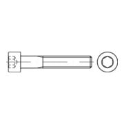 DIN 912 / ISO 4762 Zylinderkopf-Schaftschraube 10.9 zinklamellenbeschichtet ohne Chromat, Innensechskant