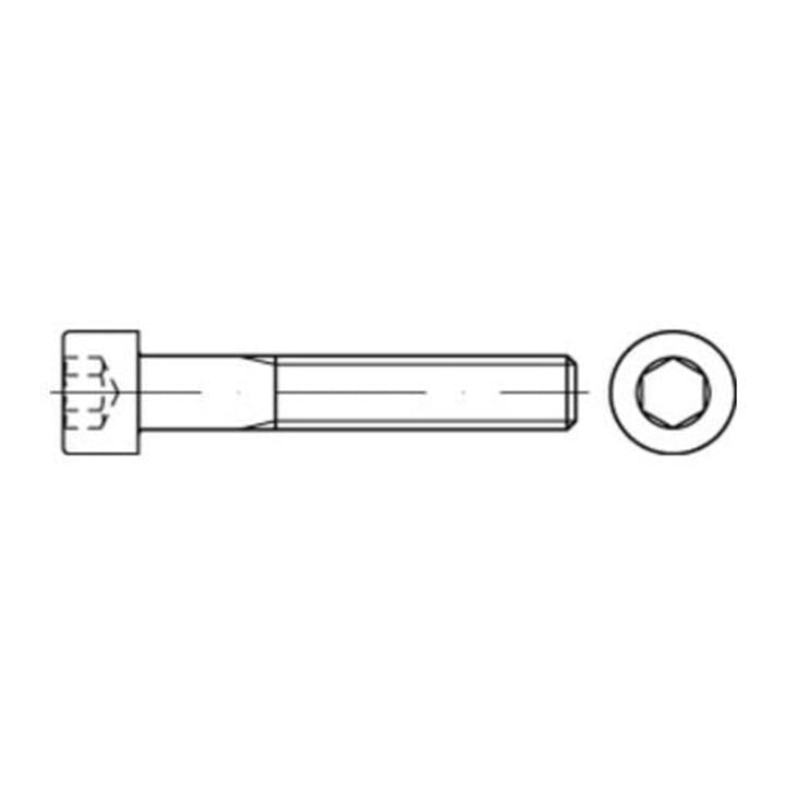 DIN 912/ISO 4762 Zylinderkopf-Schaftschraube M20x130 Edelstahl A2 blank Innensechskant