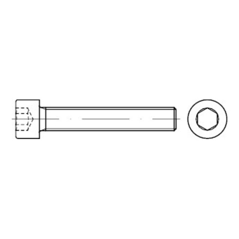 DIN 912 Zylinderschraube, mit Innensechskant, 8.8 galZn Gew. bis Kopf M8x50 HP