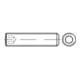 DIN 913/ISO 4026 Gewindestift 45 H M 4 x 25