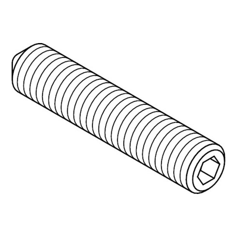 DIN 914 Gewindestift mit Spitze und Innensechskant, Edelstahl A1/A2 M2x8 HP