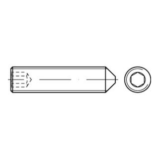 DIN 914/ISO 4027 Gewindestift mit Spitze Innensechskant, Edelstahl, blank