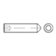 DIN 914/ISO 4027 Gewindestift VG M8x35 Stahl 45H blank ISK m. Spitze