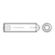 DIN 914/ISO 4027 Goupille filetée pointe six pans creux, inox, brut