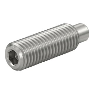 DIN 915/ISO 4028 Gewindestift mit Zapfen Innensechskant, Edelstahl, blank