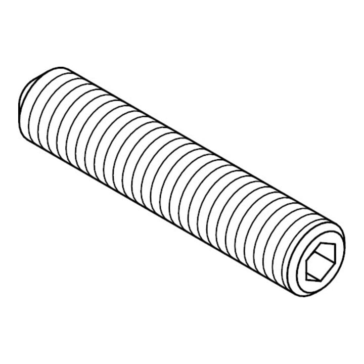 DIN 916 Boulon à filetage avec coupe-anneau et empreinte hexagonale, acier inox A4 M16x25 HP