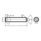 DIN 916/ISO 4029 Gewindestift mit Ringschneide Innensechskant, Edelstahl, blank-1